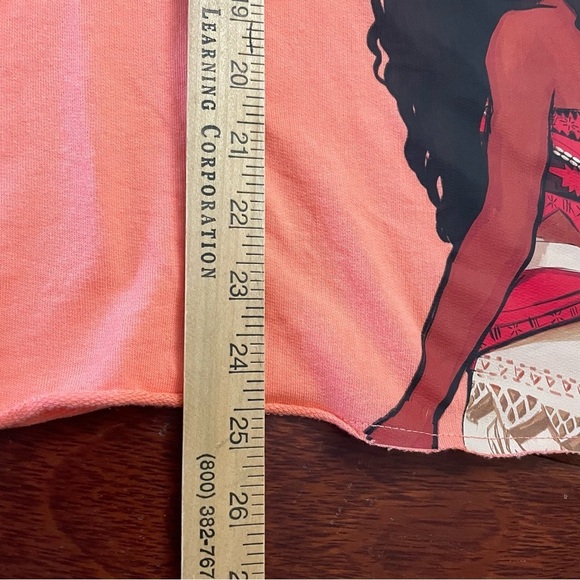 Disney Moana Pullover Fleece Hoodie Coral Peach Hawaii B5  Women's Sz 2X B5 - Picture 11 of 11